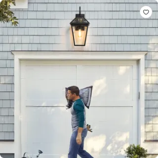 21inch H 2 Pack Outdoor Wall Lantern Light   Modern Black Metal & Clear Glass Sconce For Porch, Patio, And Garden Lighting Bulb Not Included
