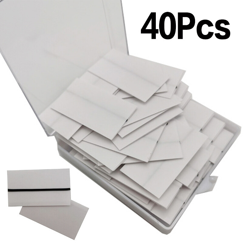 UK 40 PiecesBox Reusable Self-Adhesive Eyelash Glue Strip False Eyelashes Black