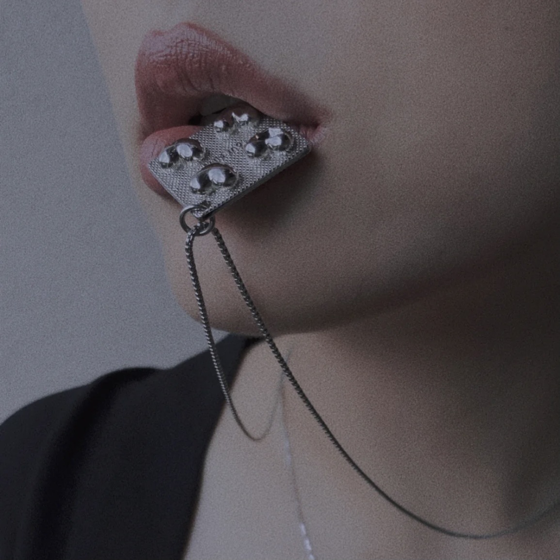 Women's Fashion Titanium Alloy Love Pills Shape Necklace