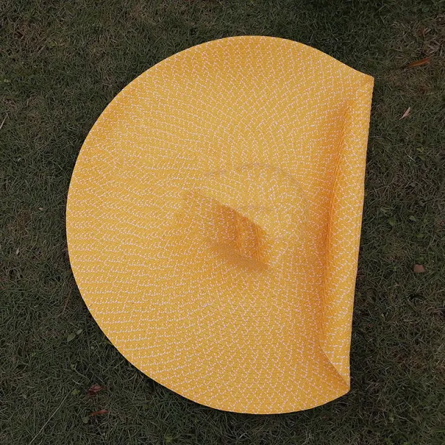 New Women's European And American Big Brim Straw Hat Foldable Yellow White Stripes - Shop at LoveMi