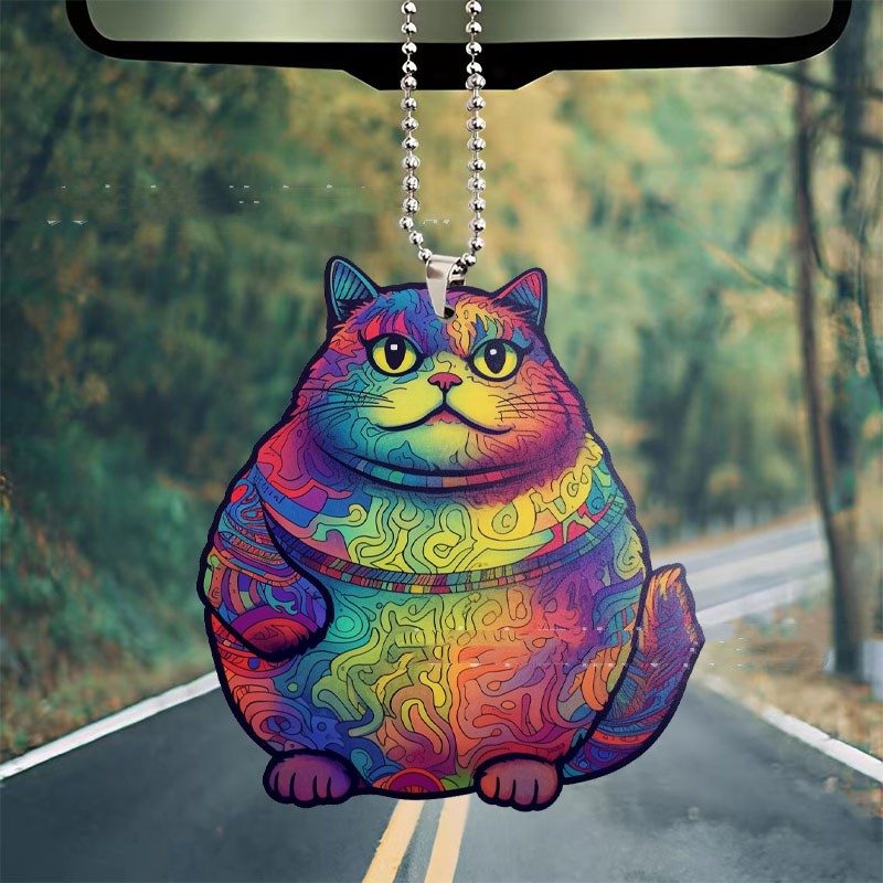 Title 7, Creative Colorful Cat Automobile Hanging Ornament