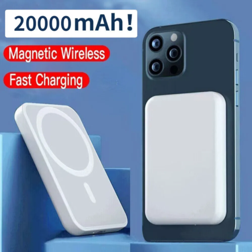 Magnetic 20000mAh Wireless Power Bank for iPhone 12/13/14 Series USA