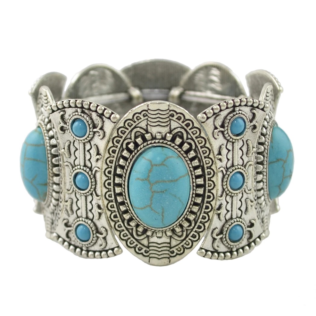 Fashion Turquoise Bracelet Original Single Retro Diamond