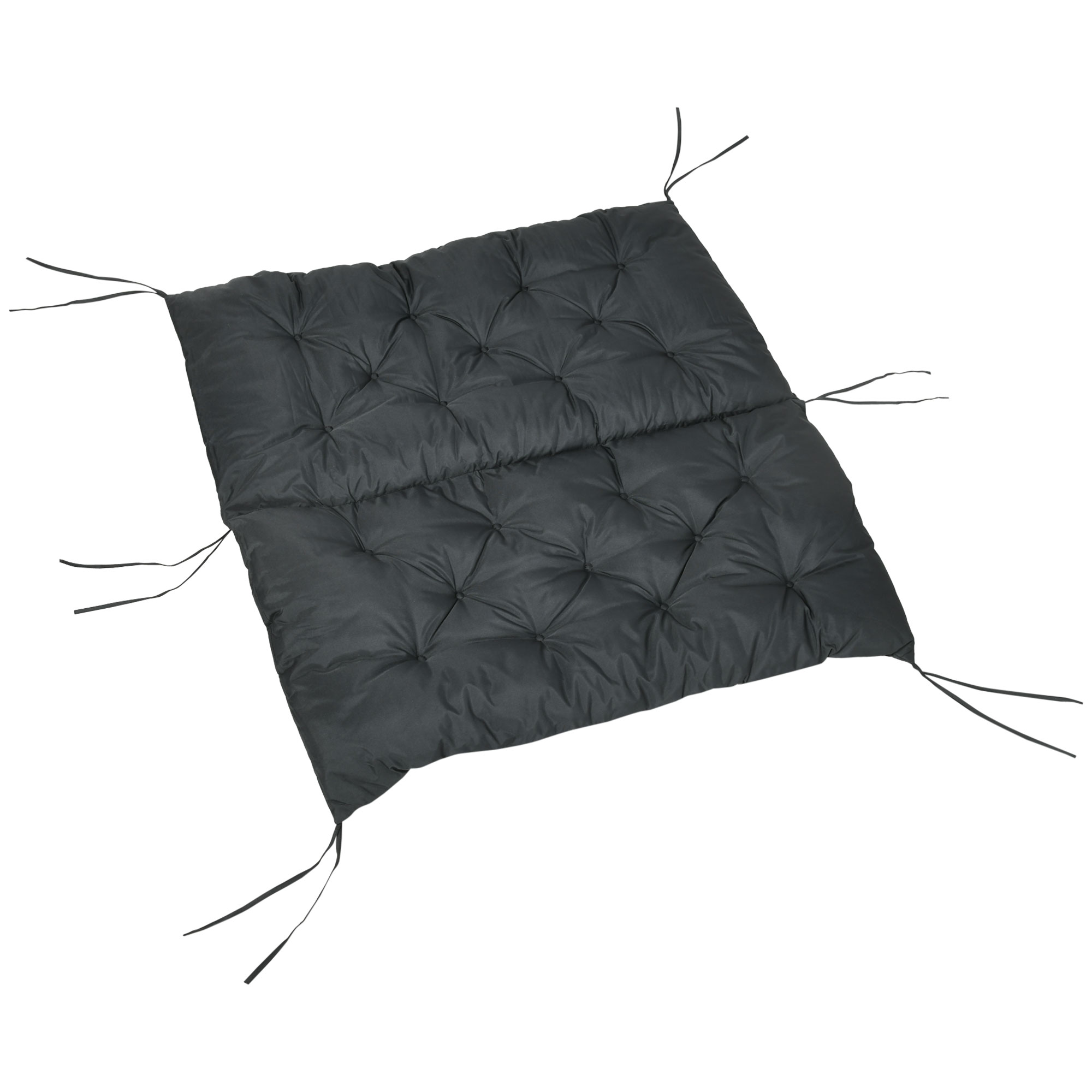 2 Seater Bench Pad, Garden Chair Cushion With Back And Ties For Indoor Outdoor — image 12