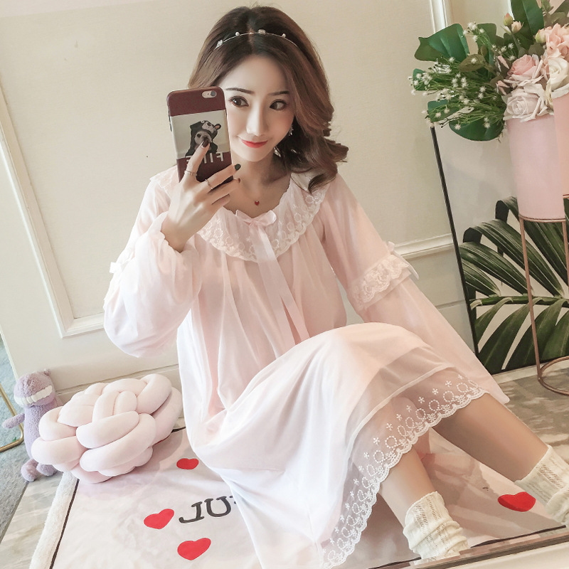 Title 1, Retro Sweet Fairy Lace Mesh Beautiful Long-slee...