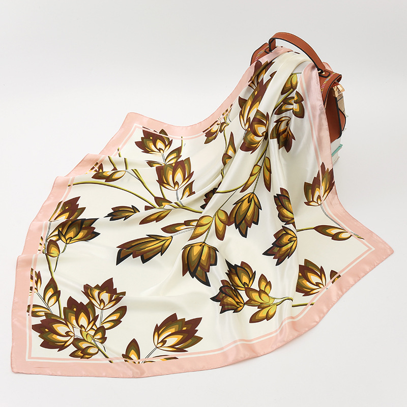 Simple And Elegant Plant Flower Large Square Scarf