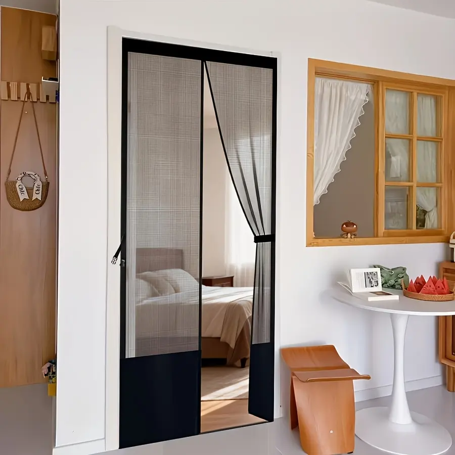 Magnetic Mesh Door Screen, No Drilling Required