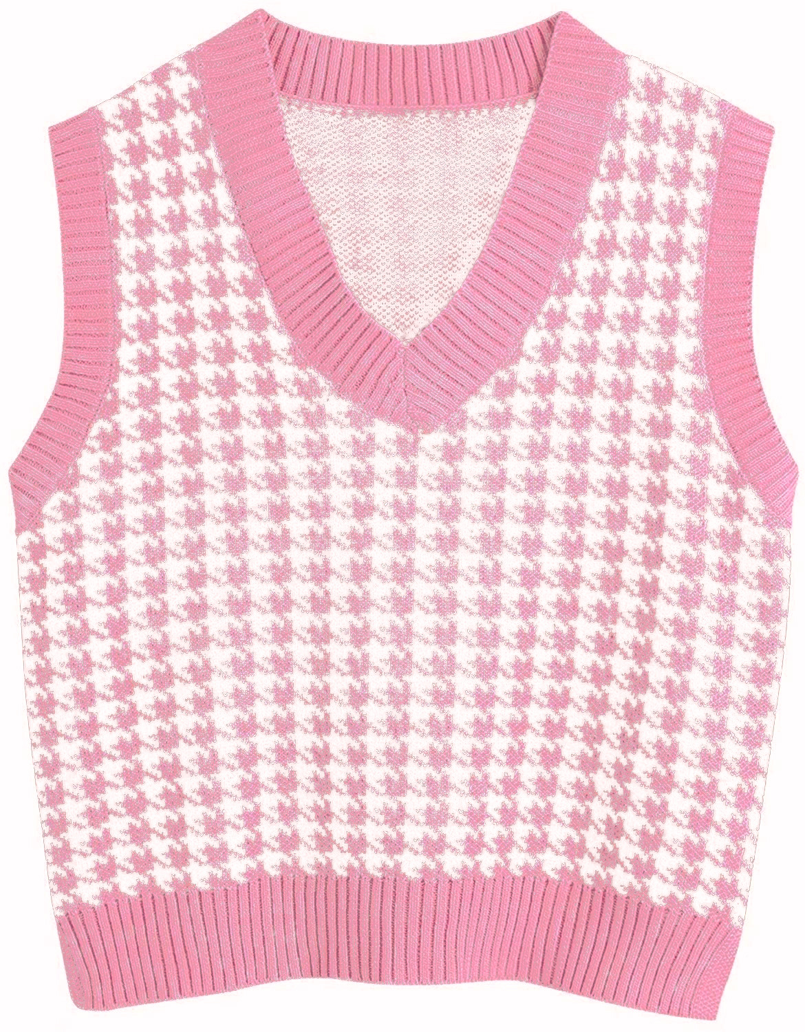 Title 11, Houndstooth knitted vest vest