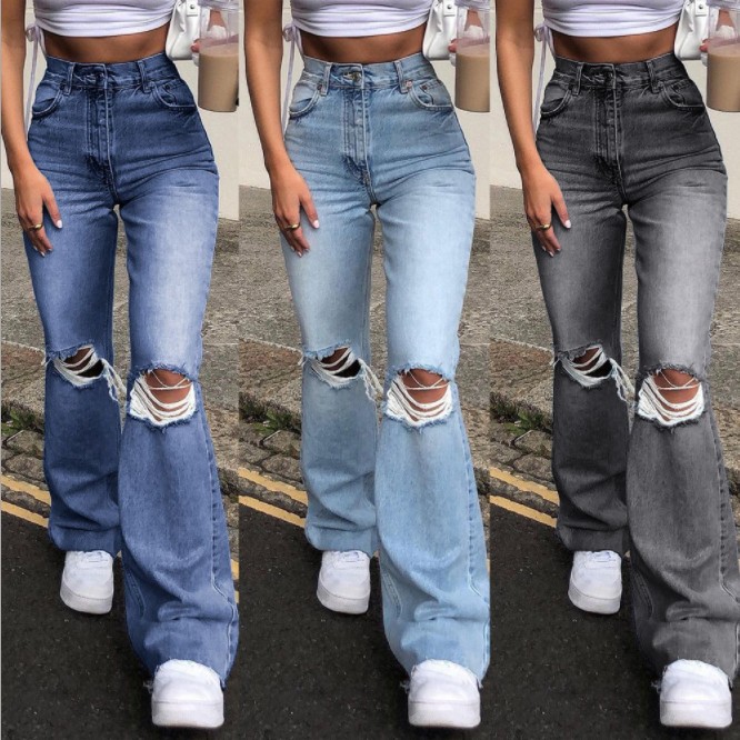 Title 6, Womens popular high waist wide leg jeans, offe...