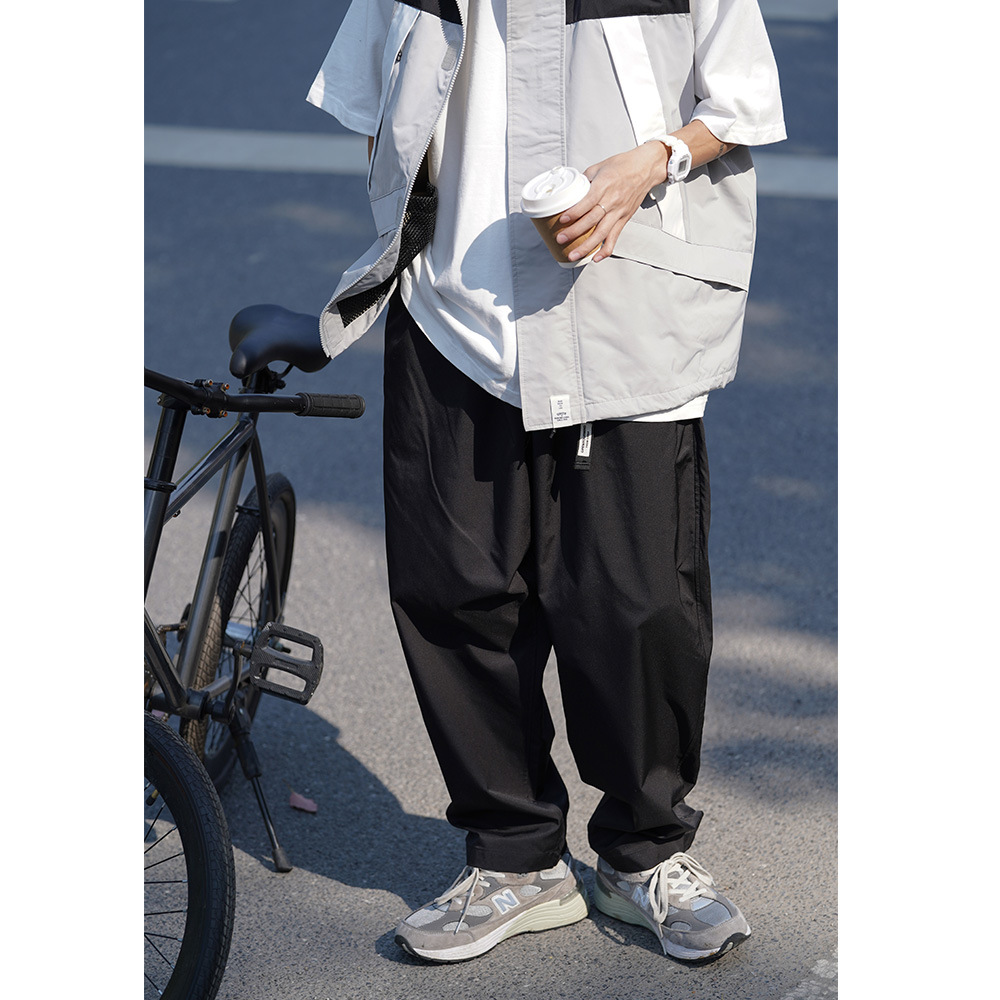 Men's Solid Color Loose Casual Cargo Pants