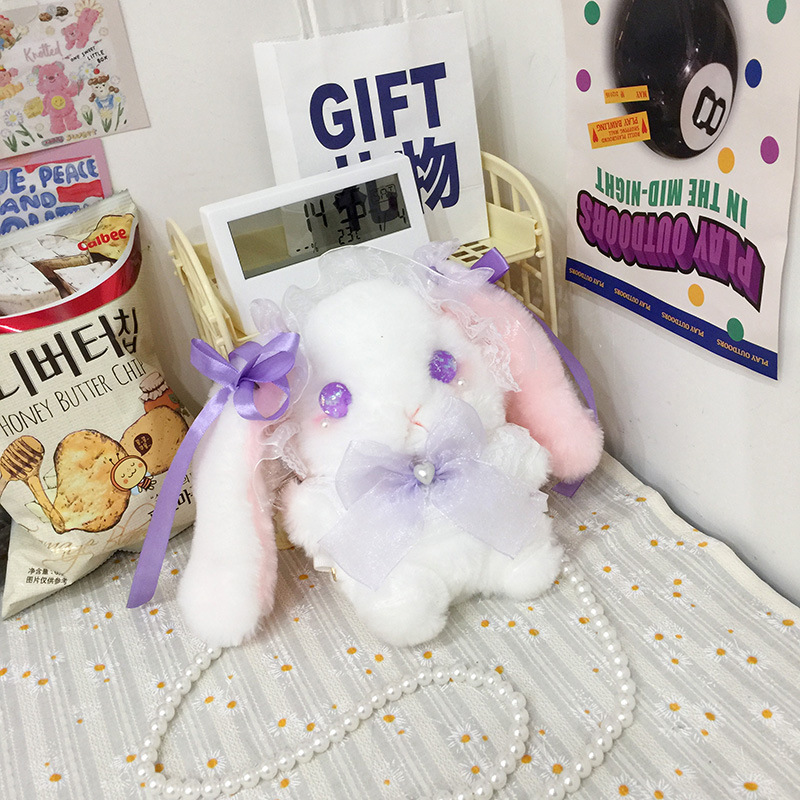 Lace Doll Messenger Plush Bag Girl Heart