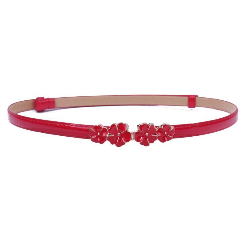 Title 5, Single-circle Flower Alloy Buckle Belt