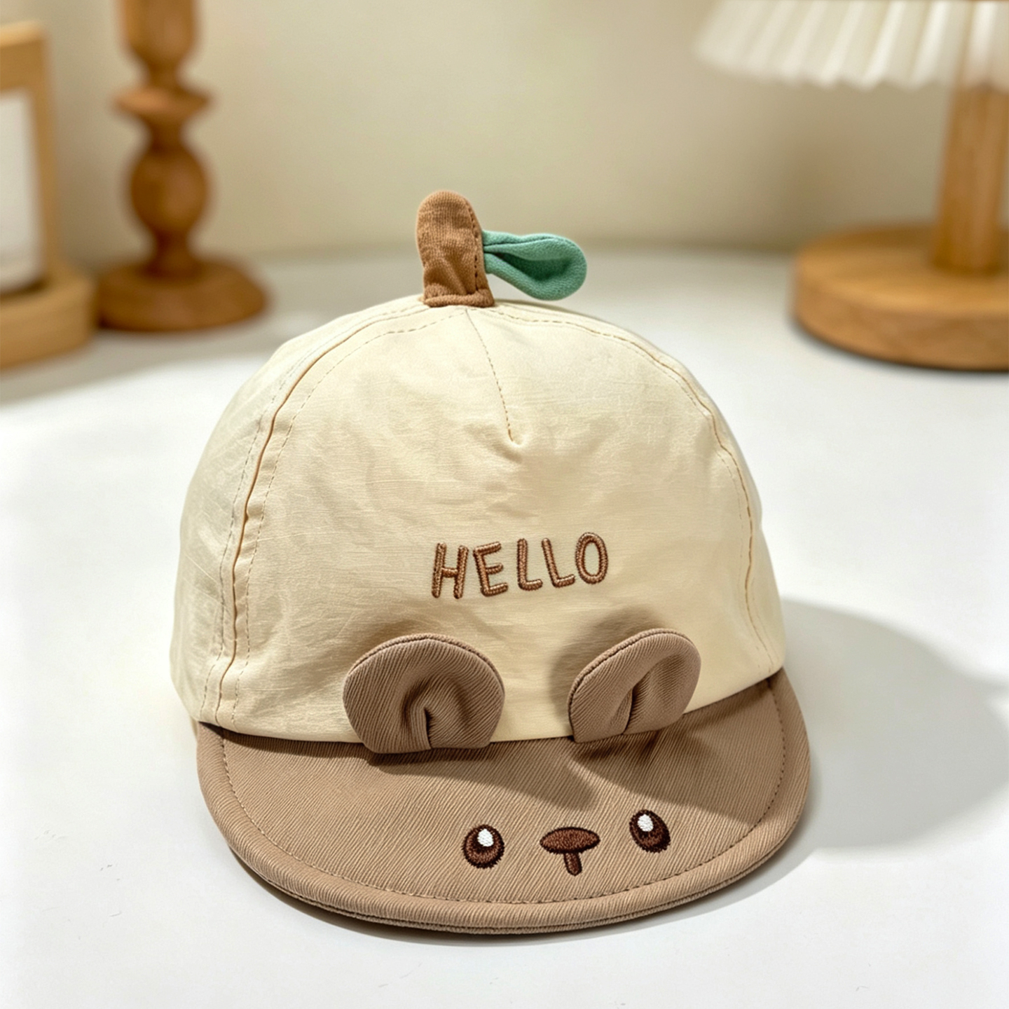 Cute Young Shoot-shaped Baby Baseball Cap - Cartoon Bear Baby Soft Brimmed Baseball Cap - Thin And Breathable Hat 4