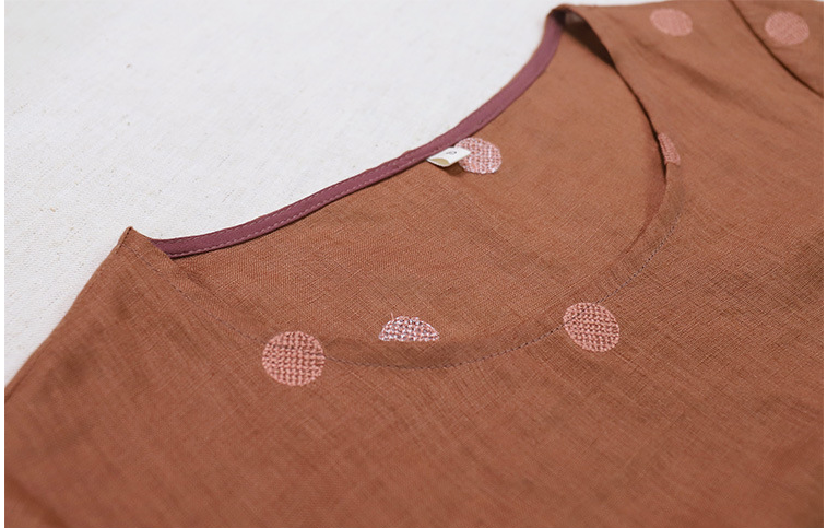 Embroidered Swing Midi Dress, picture 5 of 7