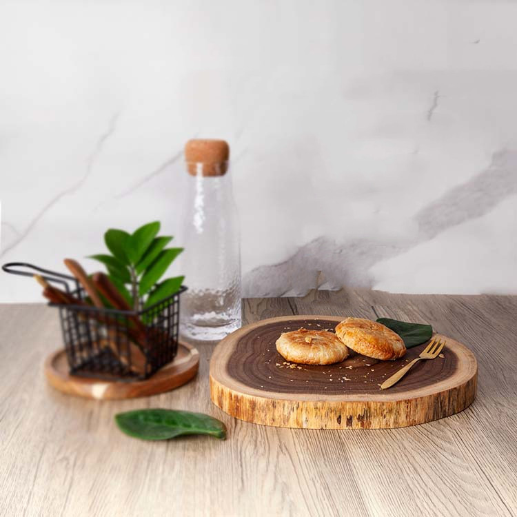 Home Acacia Wood Irregular Board (Picture color-S)