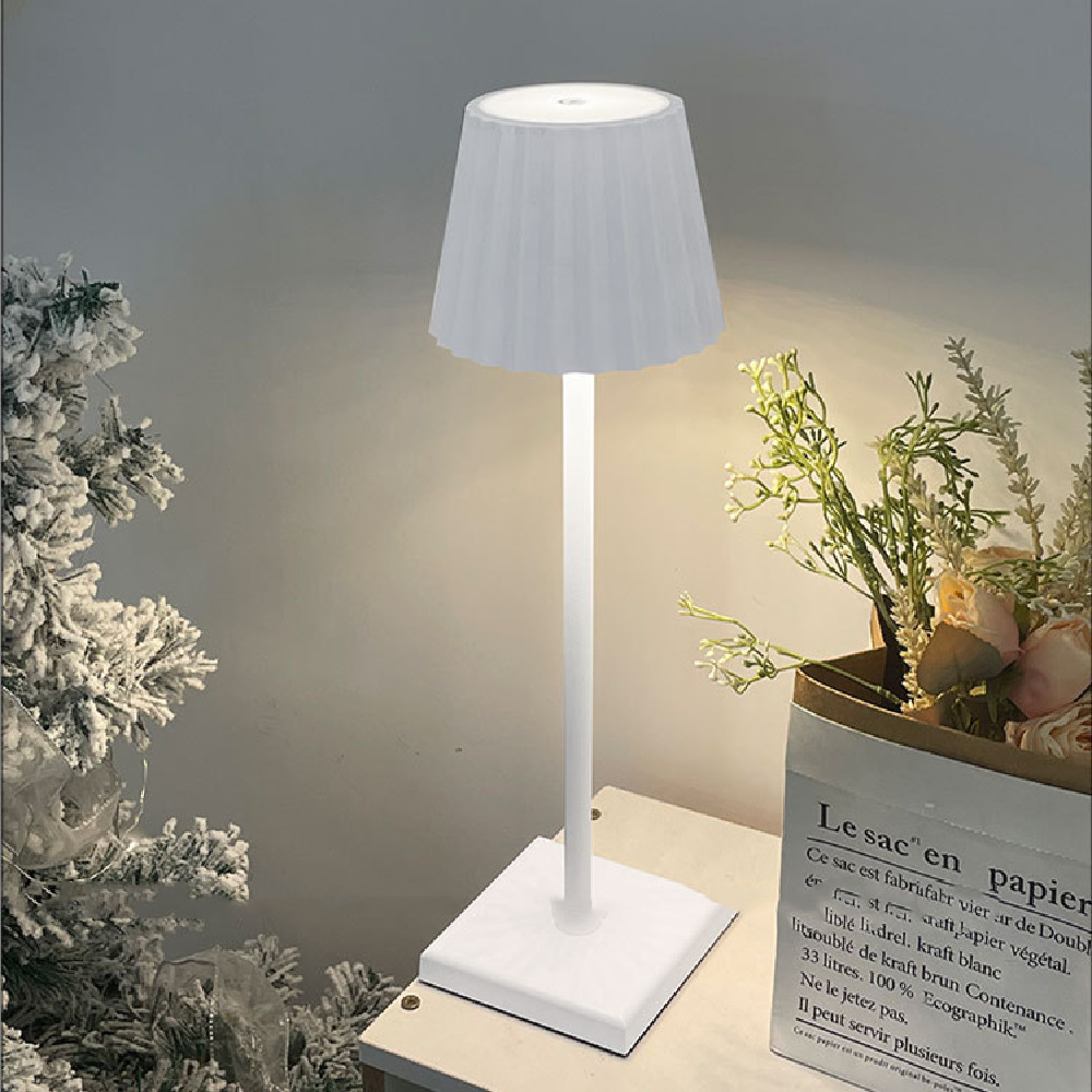LED Simple Table Lamp Bedroom Touch Switch USB Wireless Charging