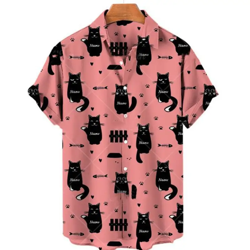 Men's Fashion Casual Print Short-sleeved Top