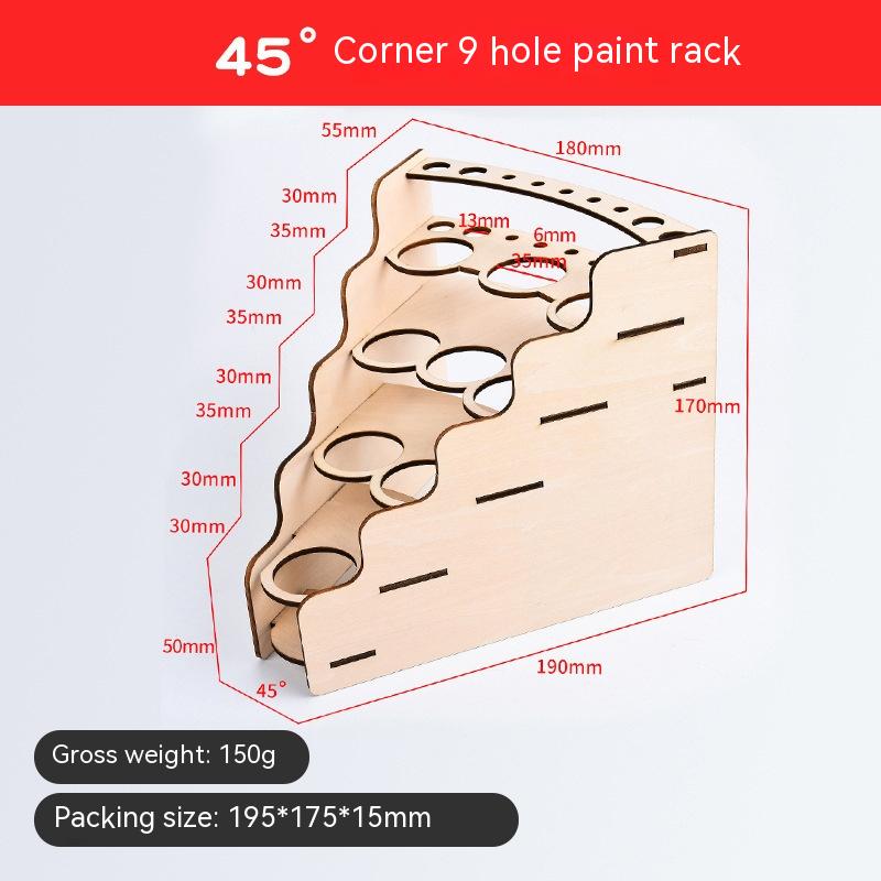 45 ° Angle 9 Hole Paint Rack