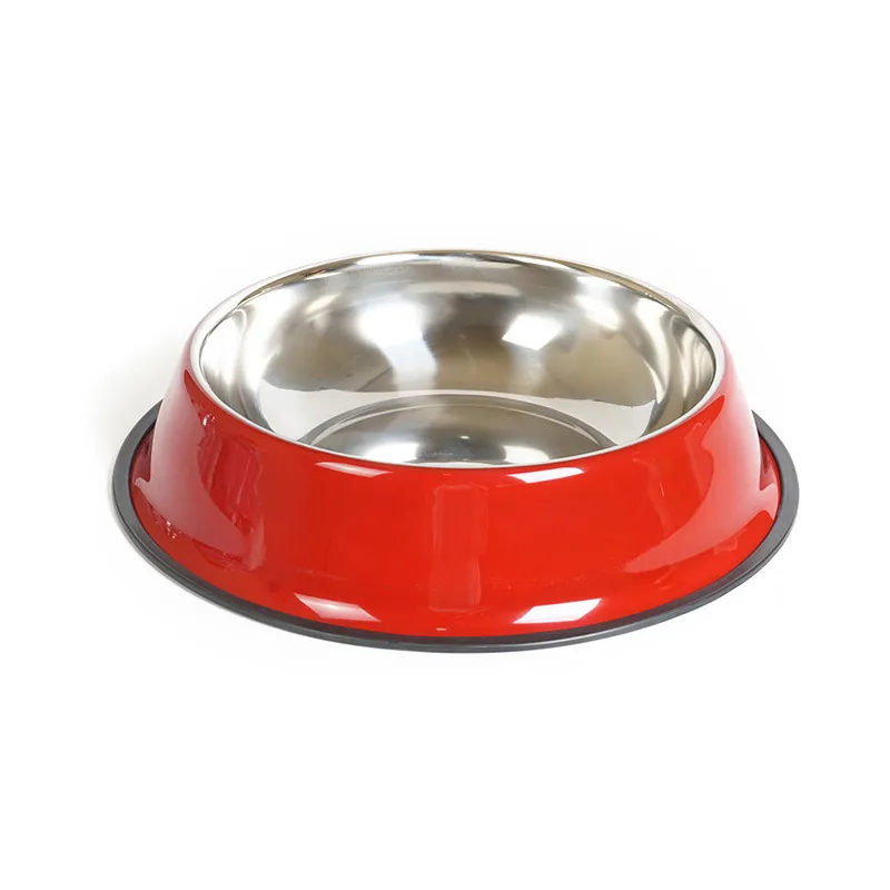 pet bowl pet feeding basin - Red