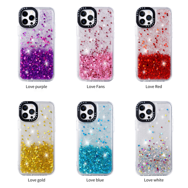 Glitter Drop Glue Mobile Phone Shockproof Back Case - Image 7
