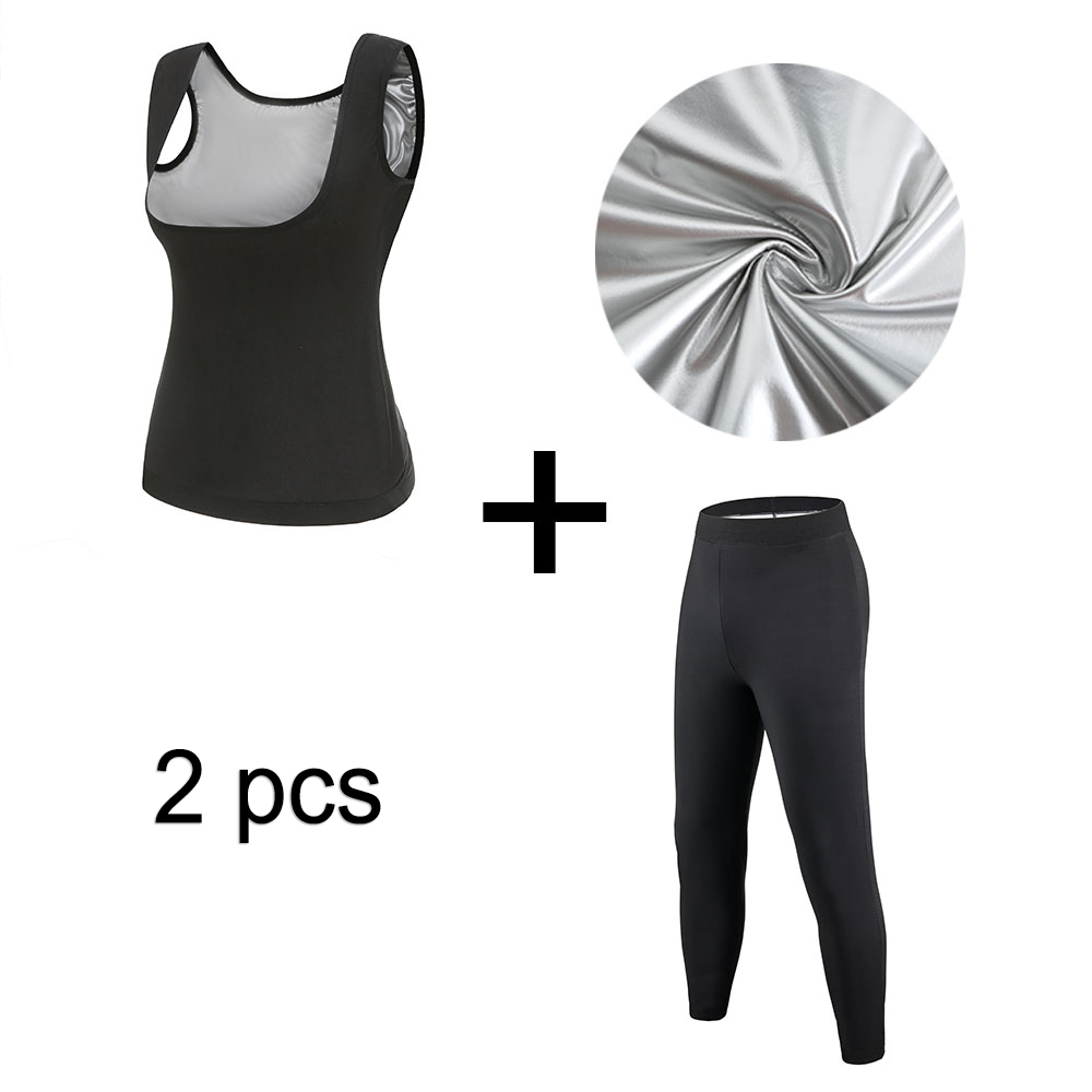 Ladies' Silver-coated Corset, Abdomen, Plastic Waist, Sauna Vest, Wicking Sports, Sweating Corset
