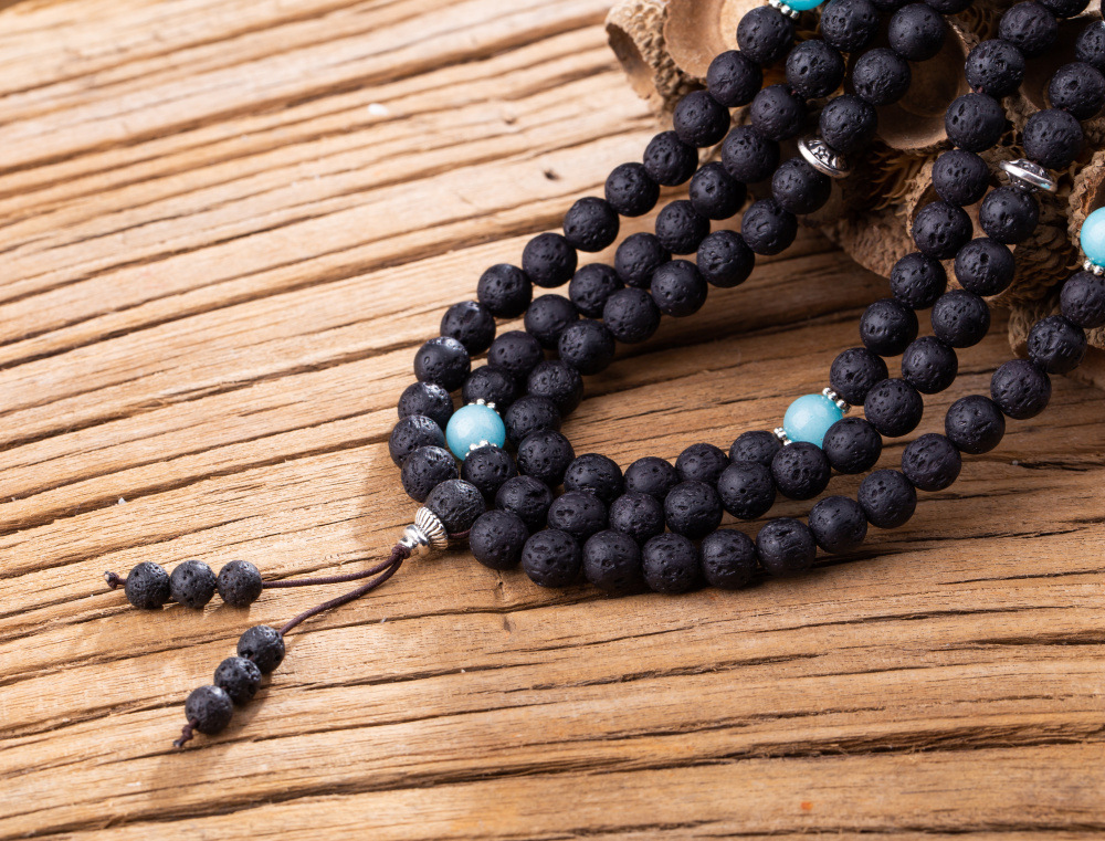 Fashion 8mm Volcanic Stone 108 MALA Bracelets