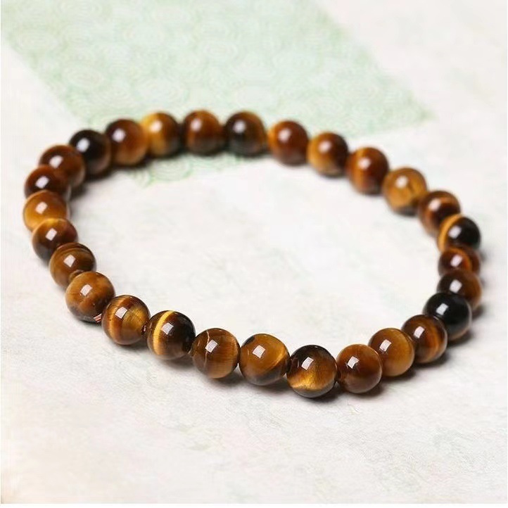 Buddha Beads Domineering Simple Tiger Eye Bracelet Men