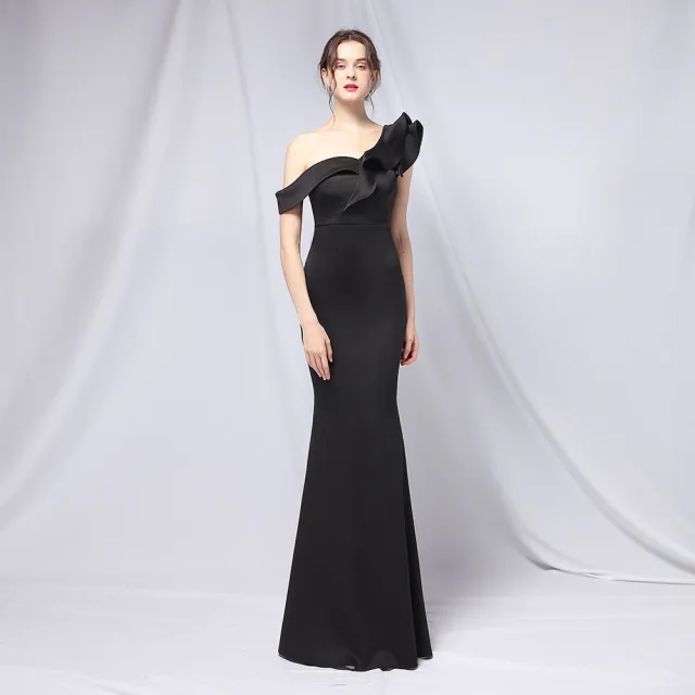 Elegant And Thin Sexy Fishtail Dress Black - Shop at LoveMi