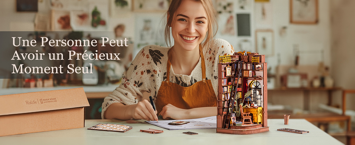 Title 5, Rolife DIY Book Nook Kit 3D Houten Miniatuur St...