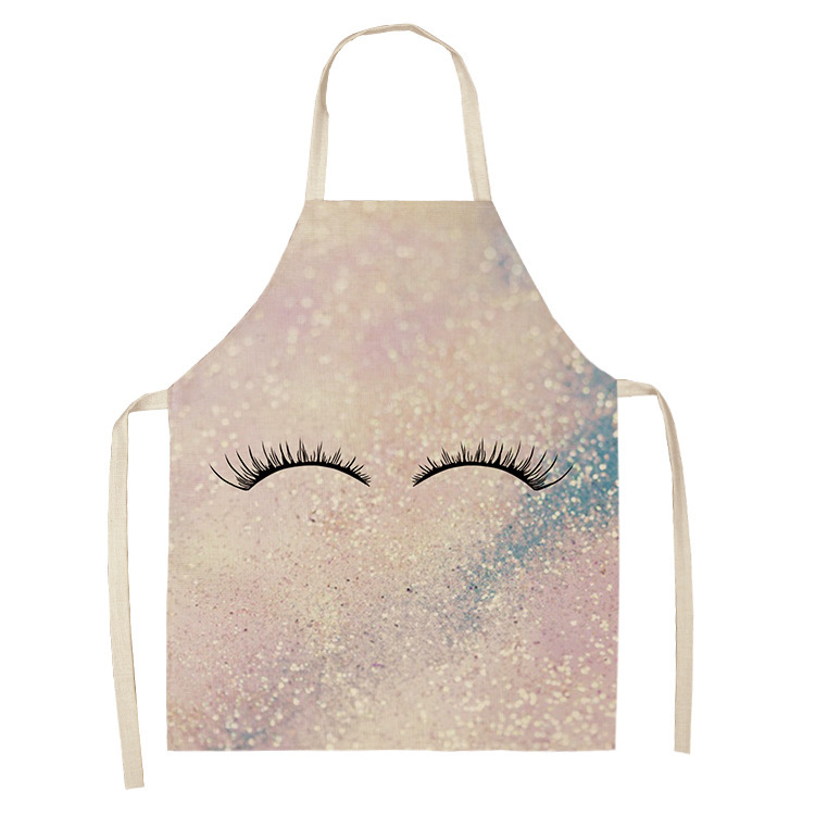 Title 14, Cotton Hemp Apron with 3D Printed Cartoon Anime...