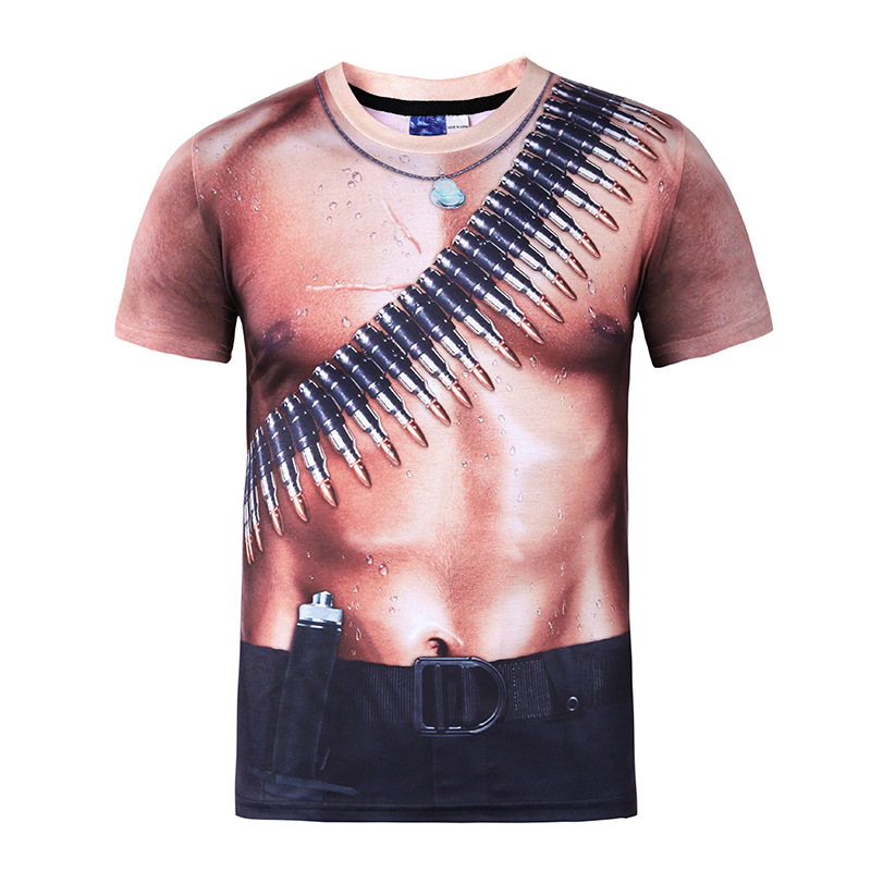 Title 14, Camiseta Masculina Fitness Criativa Estampa Dig...