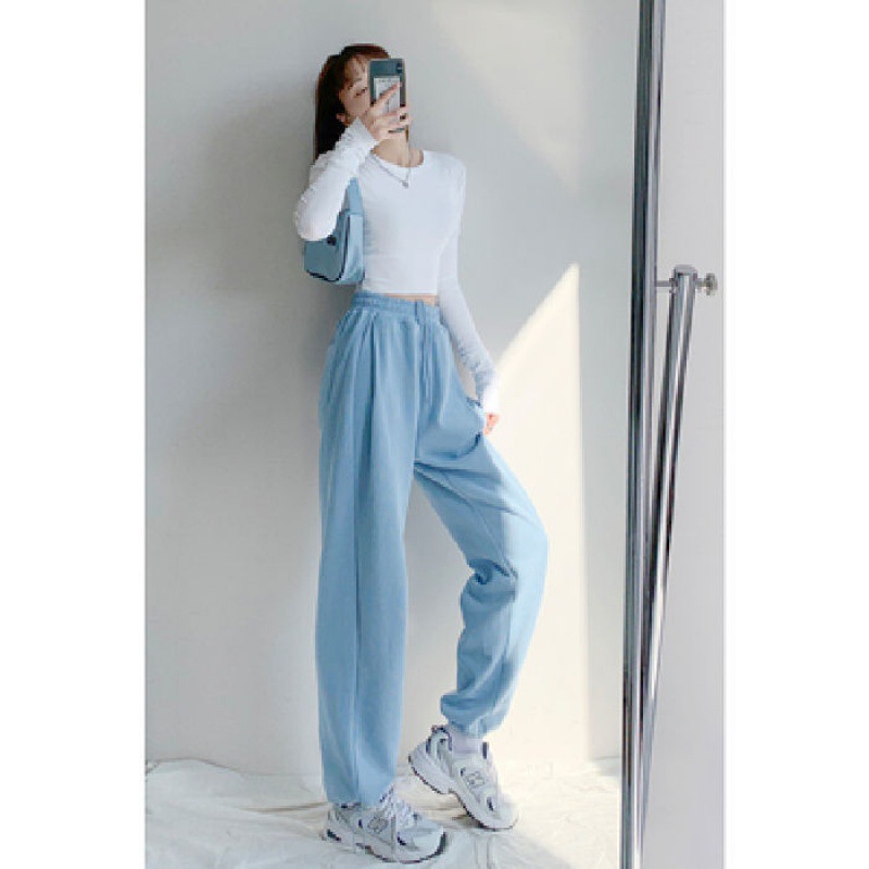 Women's Loose Casual Drawstring Slim High Waist Leggings