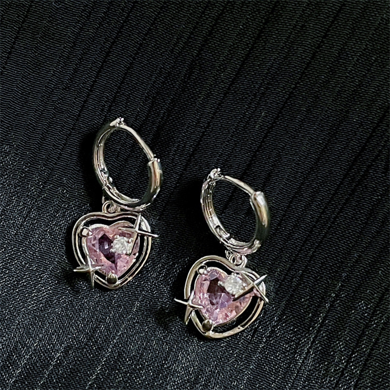 Title 5, Boucles doreilles Zircon Peach Galaxy Niche