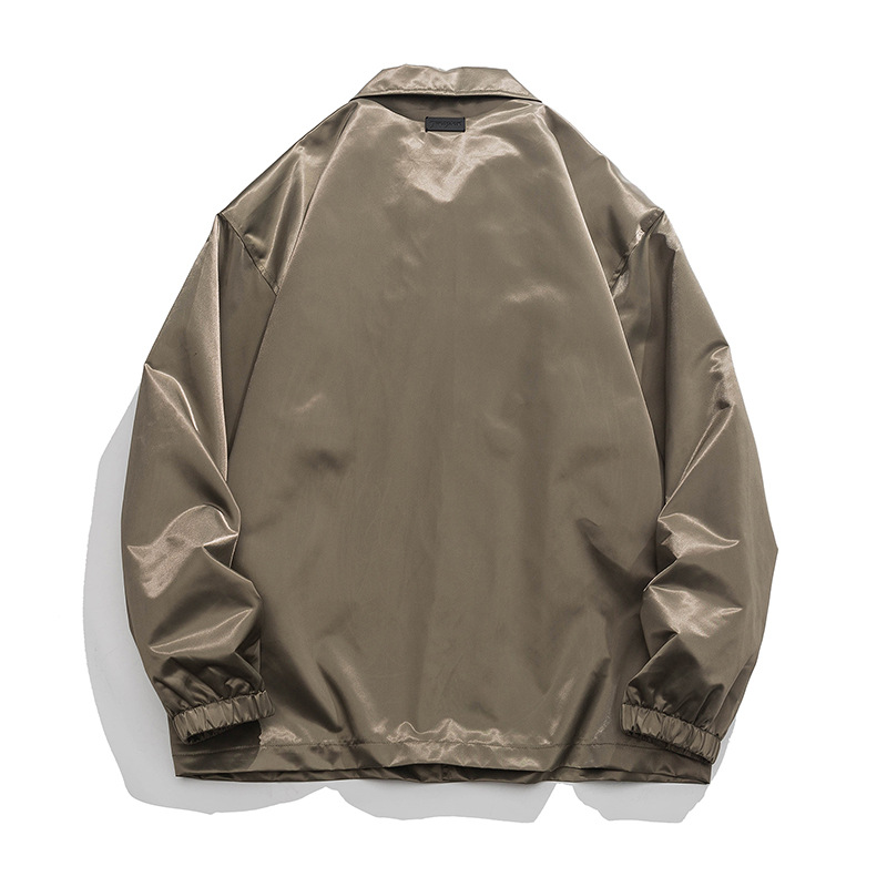 Letter Fashion Brand Lapel Jacket Loose Top Casual Coat