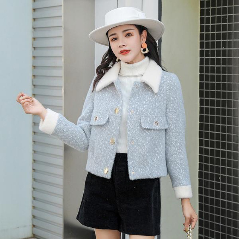 Korean Style Loose Little Woolen Coat