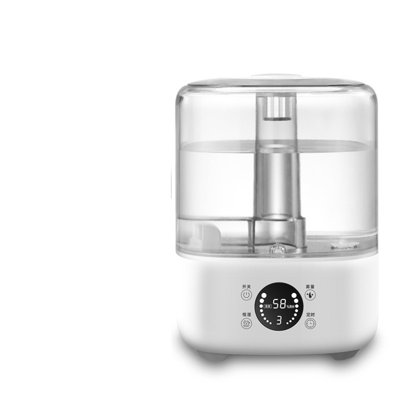 Color: White, style: Intelligent sterilization fund-220V US, Electrical outlet:  - Silent Bedroom Large-capacity Heavy Fog Humidifier
