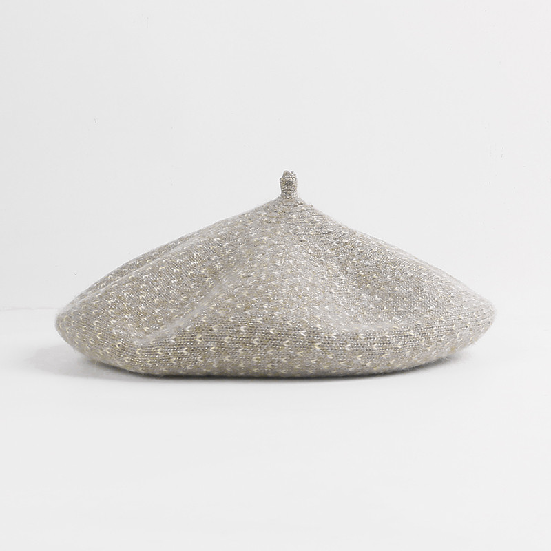 قبعة بيريه نسائية متعددة الاستخدامات بنقاط البولكا