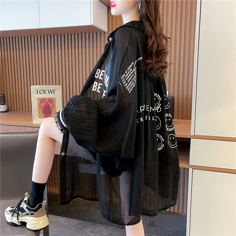 Loose Korean Cardigan Shirt Jacket In Summer