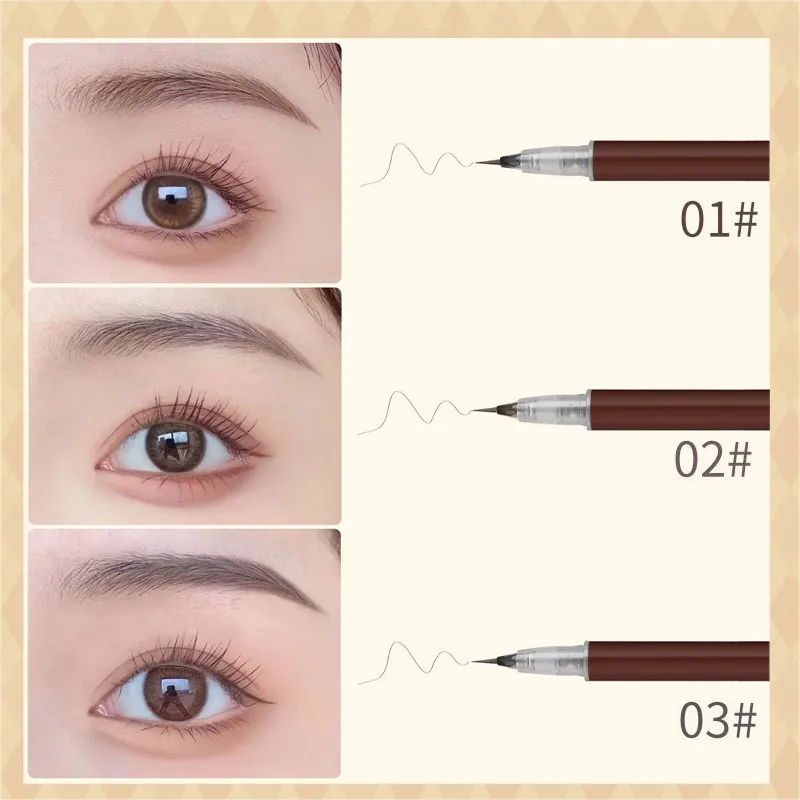 Very Fine Liquid Eyebrow Pencil Which Is Not Easy To Make Up - Set Of 3Pieces