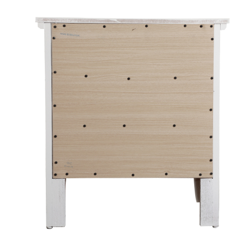 Elegant White Casual Nightstand_voghion.com
