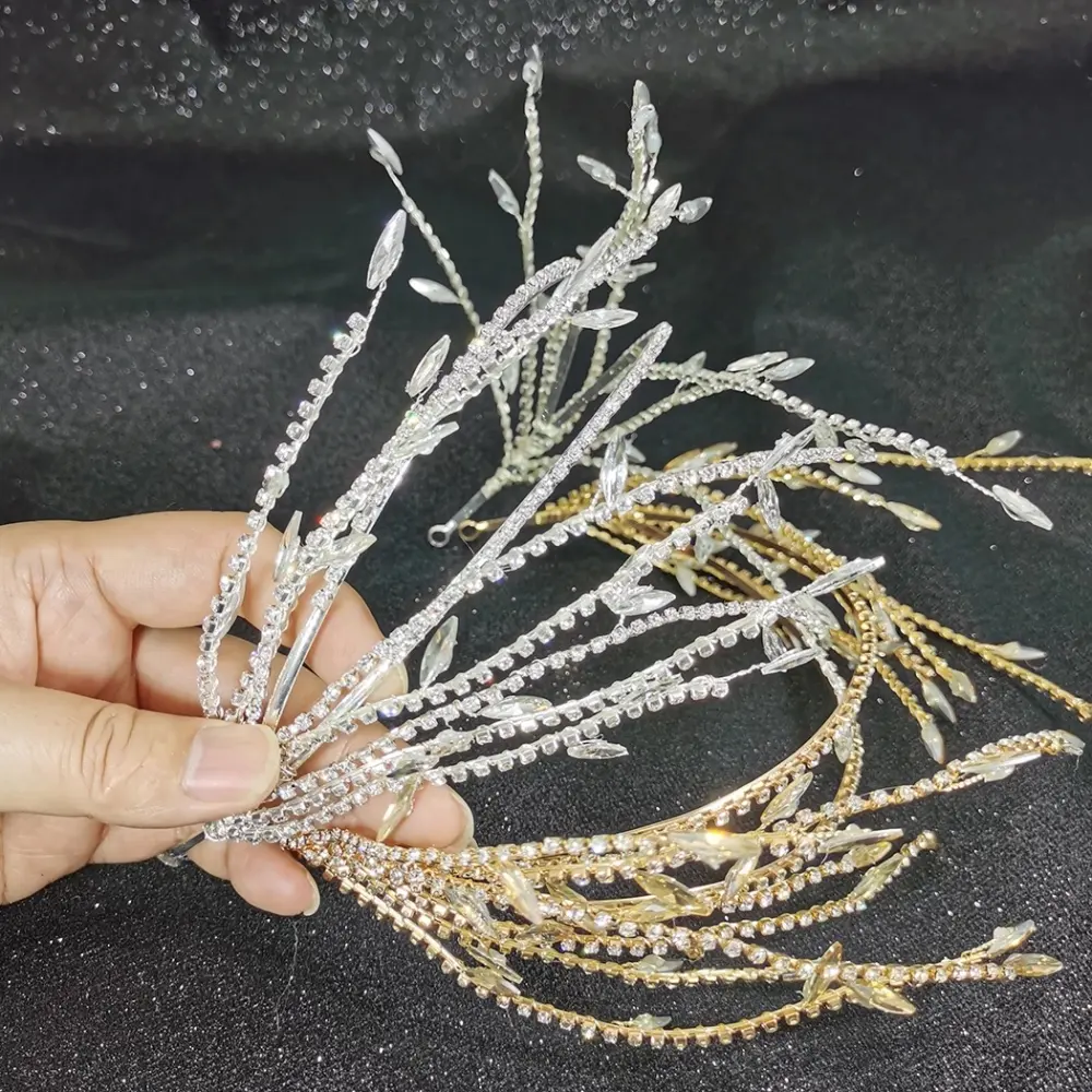 Handmade Diamond Headband Tiara Bridal Crystal