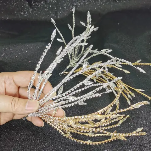 Handmade Diamond Headband Tiara Bridal Crystal