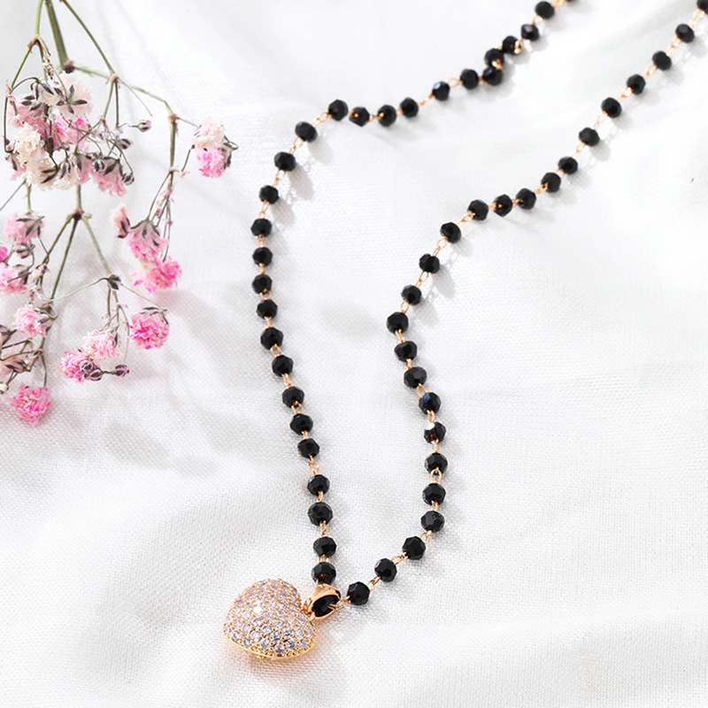 European And American Mandrill Copper Zirconium Neck Chain