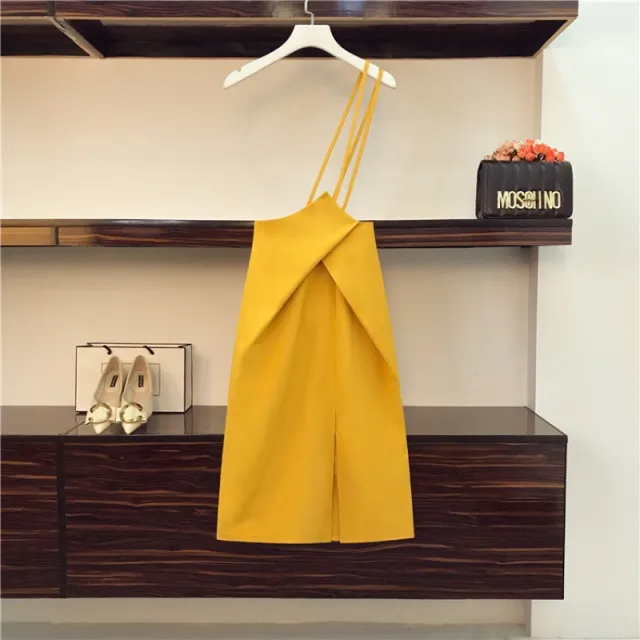 Two piece Women's Shirt Slim Suspender Dress Bottoms M - Shop at LoveMi