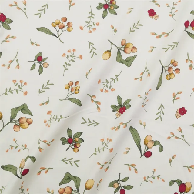 Pastoral Small Rose Berry Cotton Twill Cloth Bedding Goods Home Clothes Dress Fabric 2 Style - Shop at LoveMi