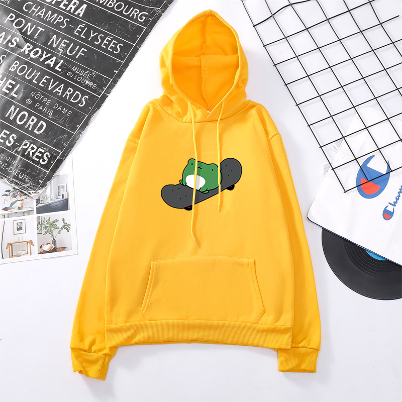 Title 10, Green baby skateboard simple print loose hooded...