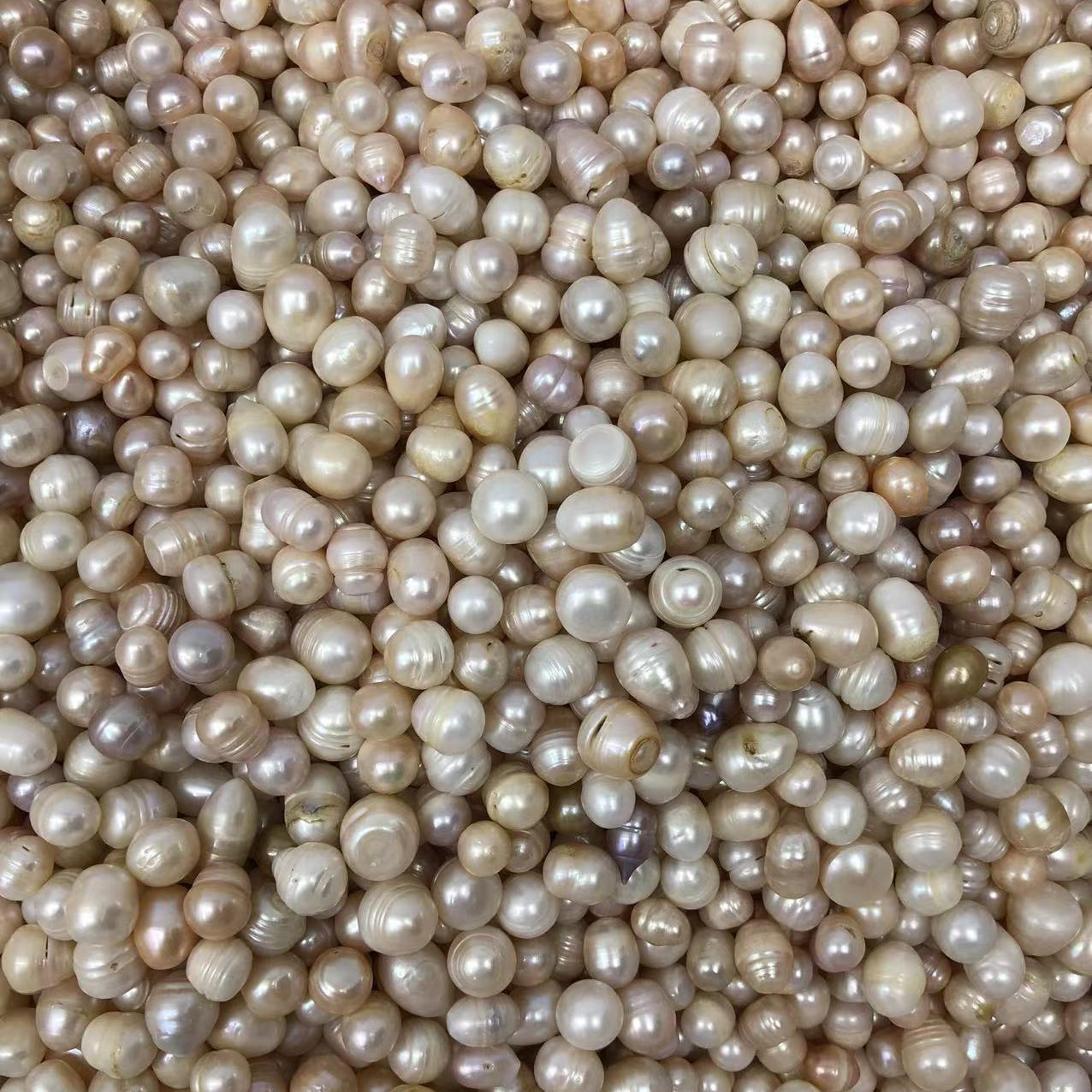 Pure Color Natural Freshwater Loose Pearls