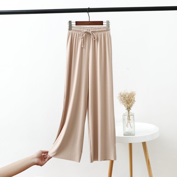 Title 6, Draping ice silk wide-leg pants