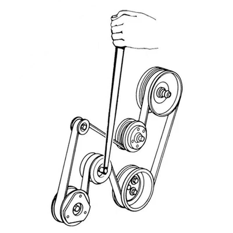8pack Serpentine Belt Tension Setting Tool Set 580mm Long 38 Pulley Wrench Kit — image 6