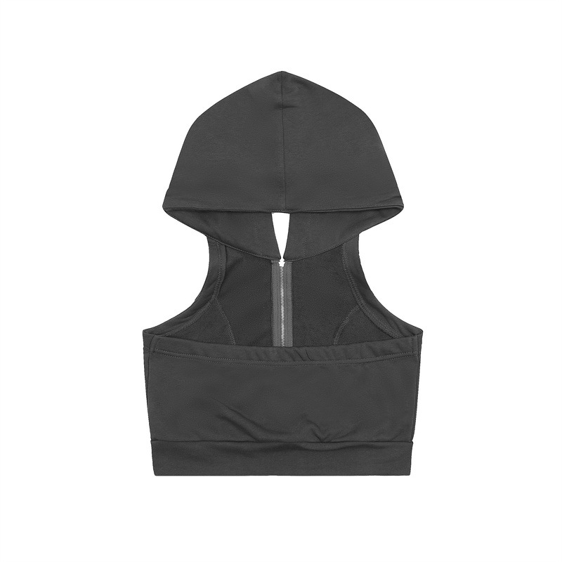 Hollow Backless Short Sleeveless T-shirt Women's Vest Hot Girl